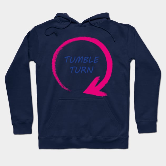 Tumble Turn Arrow Hoodie by Swimtees